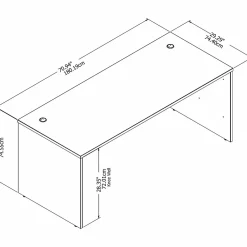 Computer Desks*Bush Business Furniture Studio C 72
