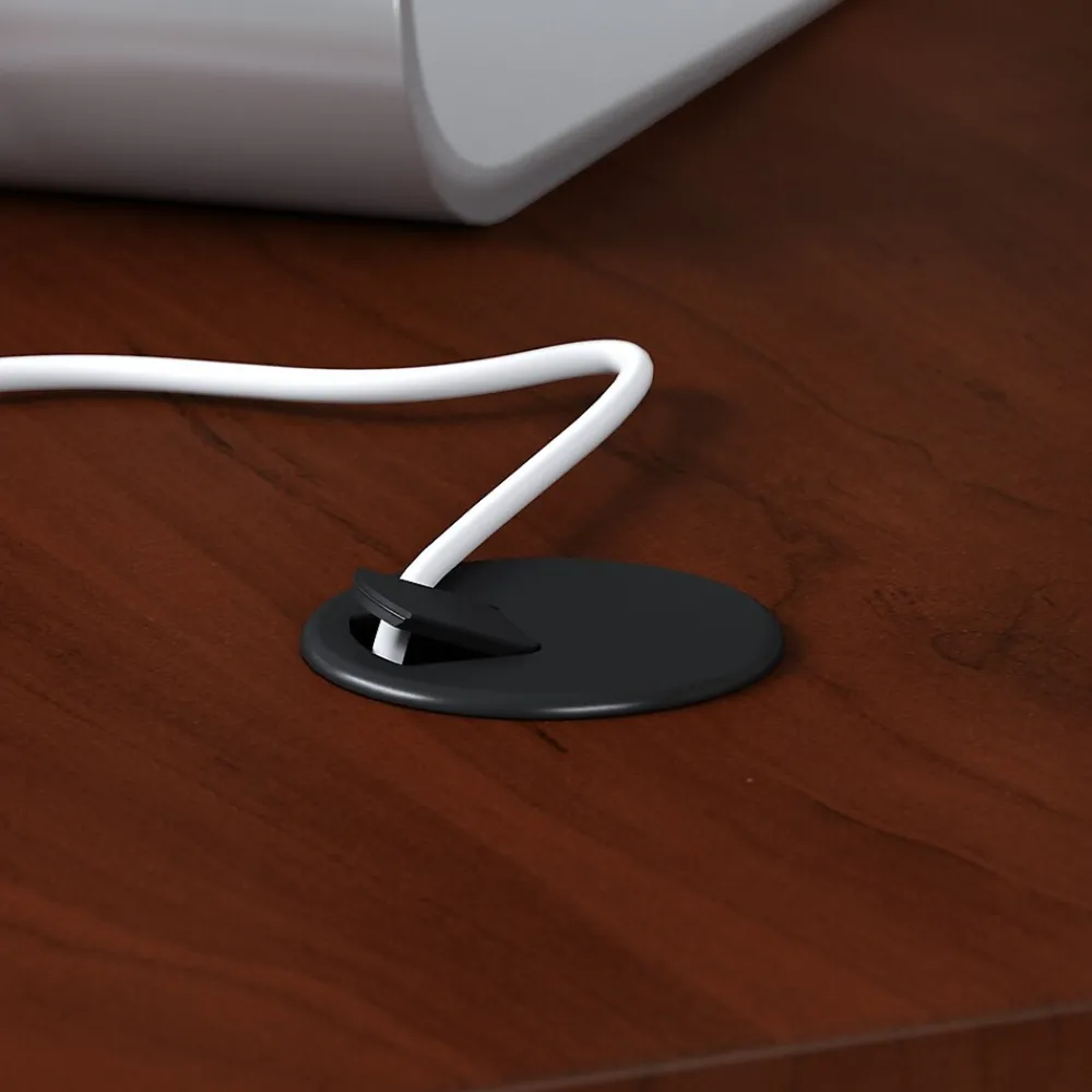 Computer Desks*Bush Business Furniture Studio C 72"W Office Desk with Mobile File Cabinet, (STC013HCSU) Hansen Cherry