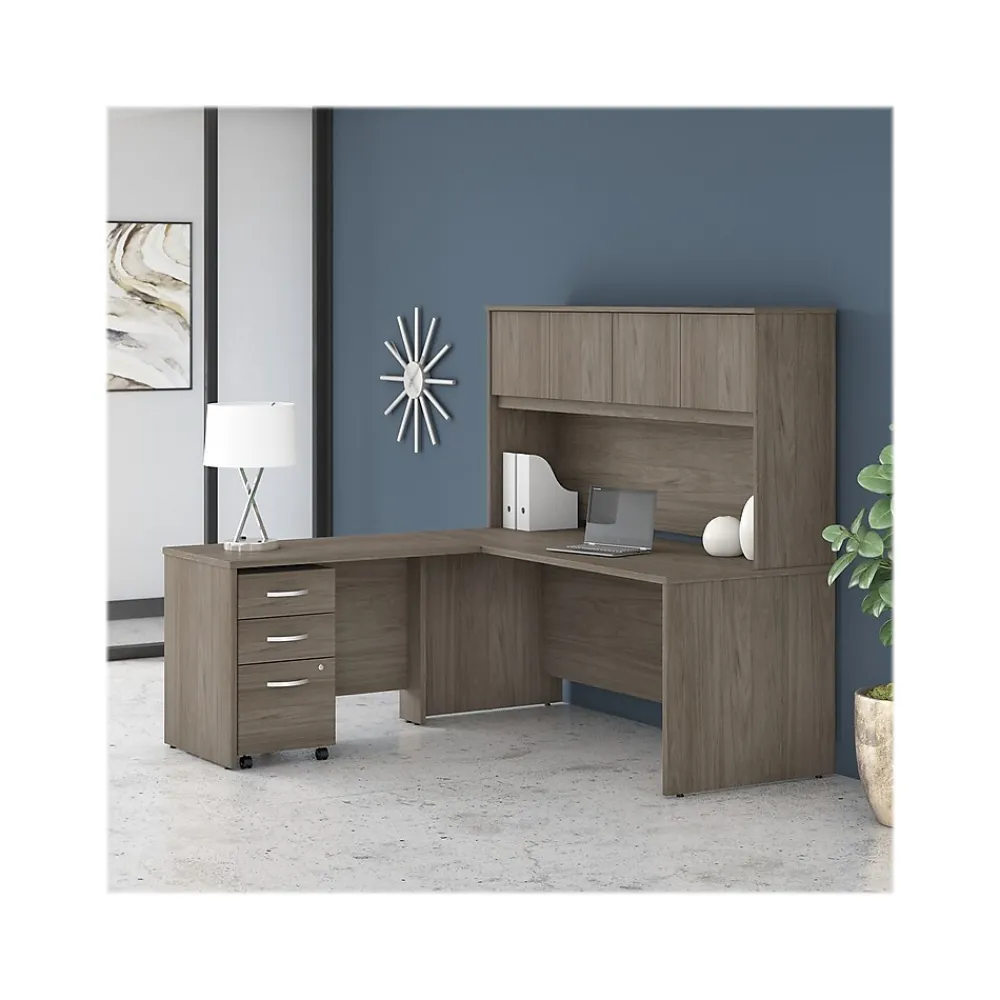 Computer Desks*Bush Business Furniture Studio C 72"W Office Desk, (SCD272MH) Modern Hickory