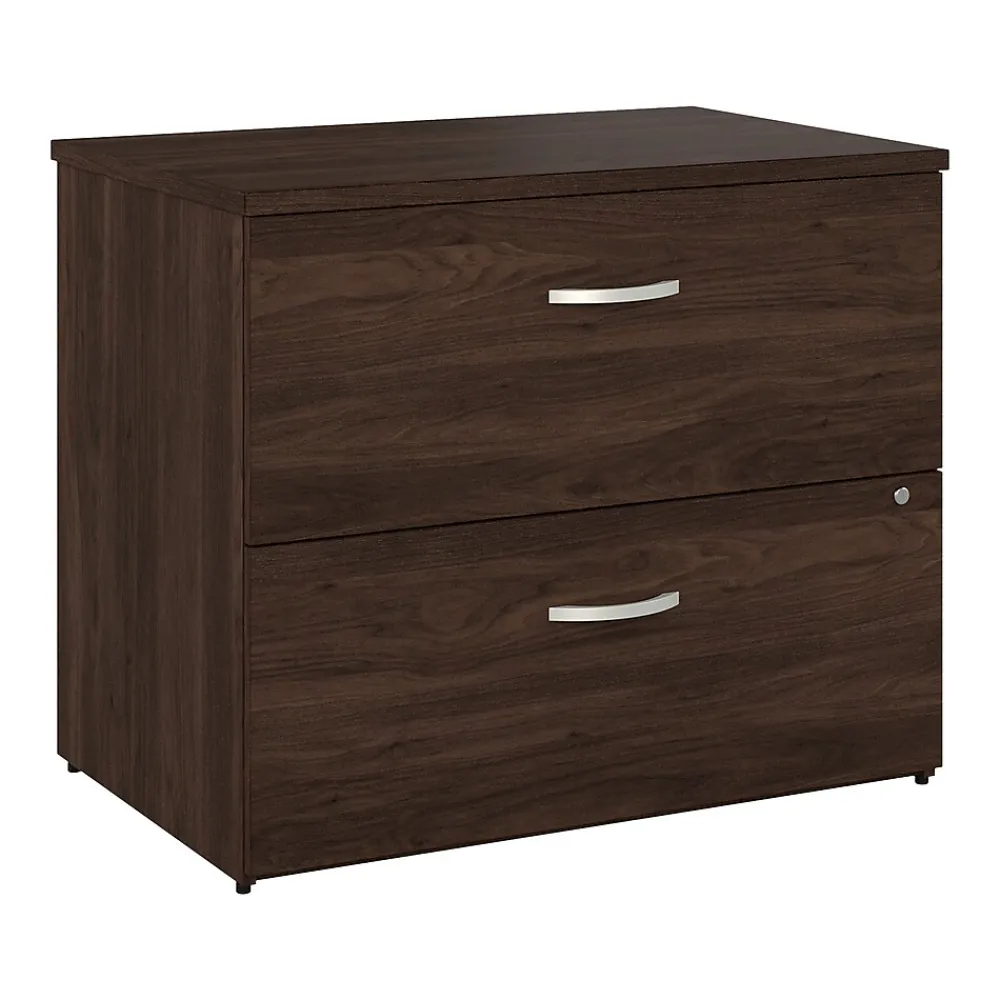 File Cabinets*Bush Business Furniture Studio C 2 Drawer Lateral File Cabinet, (SCF136BWSU) Black Walnut