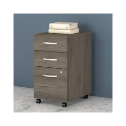 File Cabinets*Bush Business Furniture Studio C 3-Drawer Mobile Vertical File Cabinet, Letter/Legal Size, Lockable, (SCF216MHSU) Modern Hickory