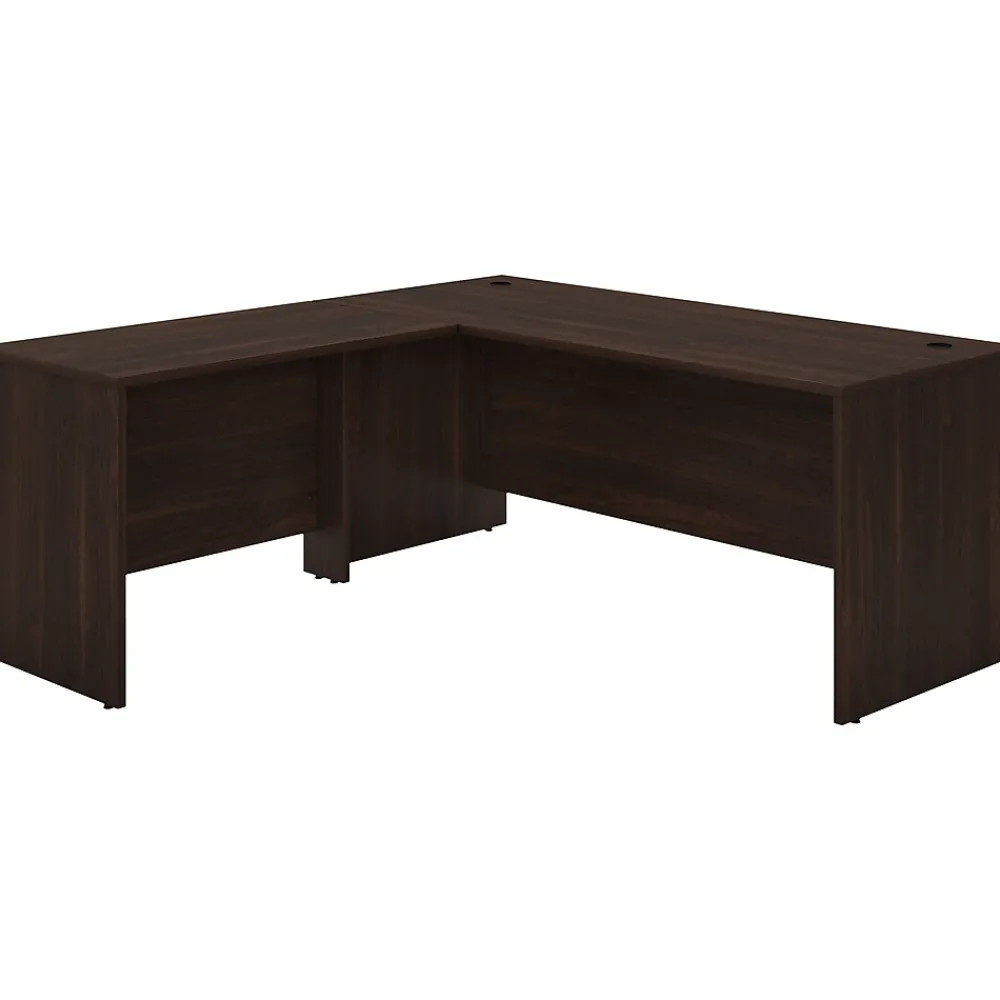 L-Desks*Bush Business Furniture Studio C 72"W L Shaped Desk with Return, (STC049BW) Black Walnut