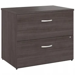File Cabinets*Bush Business Furniture Studio A 2-Drawer Lateral File Cabinet, Locking, Letter/Legal, , 36" (SDF136SGSU-Z) Storm Gray