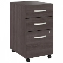 File Cabinets*Bush Business Furniture Studio A 3-Drawer Mobile Vertical File Cabinet, Letter/Legal Size, Lockable, (SDF216SGSU-Z) Storm Gray