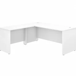 Office Desks*Bush Business Furniture Studio C 72"W L Shaped Desk with Return, (STC049WH) White