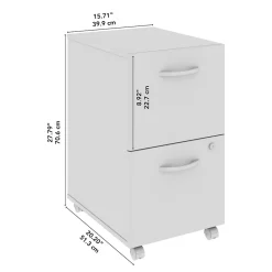 File Cabinets*Bush Furniture Bush Business Furniture Studio C 2 Drawer Mobile File Cabinet, Natural Elm (SCF116NESU)