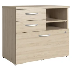 Storage Cabinets*Bush Furniture Bush Business Furniture Studio C Office Storage Cabinet with Drawers and Shelves, Natural Elm (SCF130NESU)