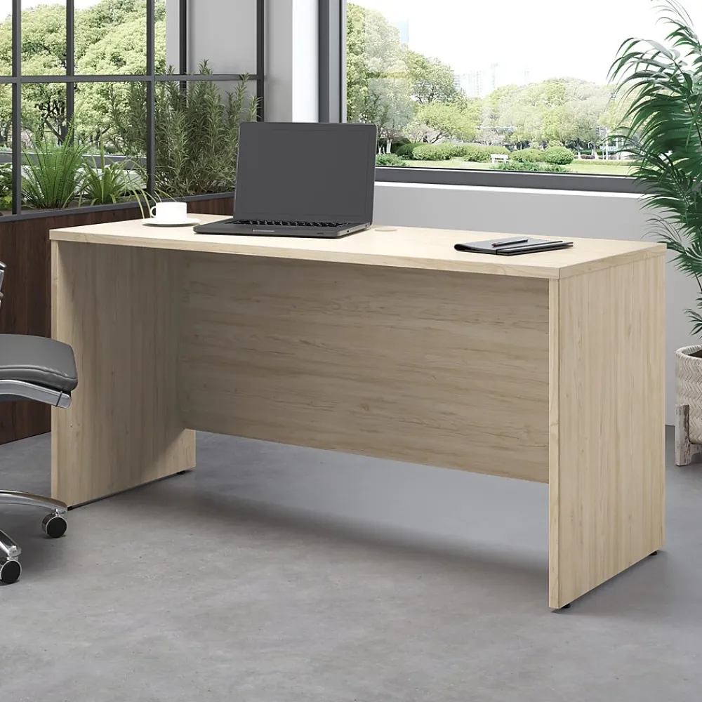Office Desks*Bush Furniture Bush Business Furniture Studio C 60"W Credenza Desk, Natural Elm (SCD360NE)