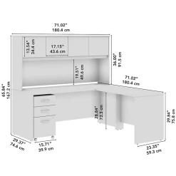 L-Desks*Bush Furniture Bush Business Furniture Studio C 72