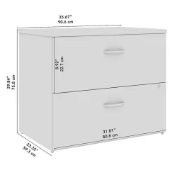 File Cabinets*Bush Furniture Bush Business Furniture Studio C 2 Drawer Lateral File Cabinet, Natural Elm (SCF136NESU)