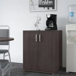 Storage Cabinets*Bush Business Furniture Universal 34" Floor Storage Cabinet with 2 Shelves, Storm Gray (UNS128SG)