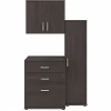 Storage Cabinets*Bush Business Furniture Universal 62" 3-Piece Modular Storage Set with 5 Shelves, Storm Gray (UNS005SG)