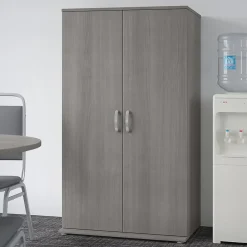 Storage Cabinets*Bush Business Furniture Universal 62" Tall Storage Cabinet with Doors and 5 Shelves, Platinum Gray (UNS136PGK)