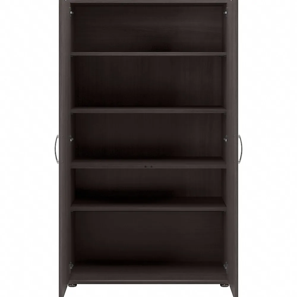 Storage Cabinets*Bush Business Furniture Universal 62" 5-Piece Modular Storage Set with 11 Shelves, Storm Gray (UNS003SG)