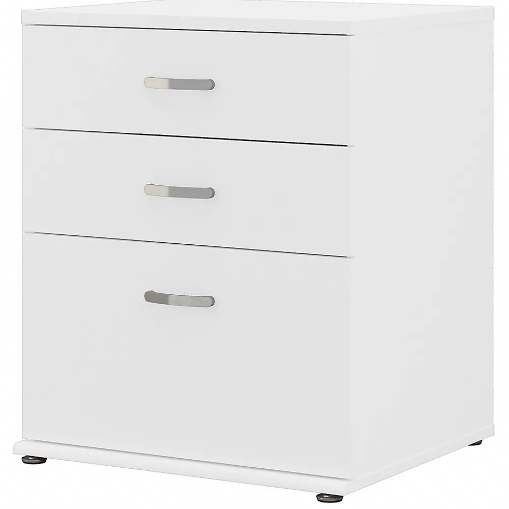 Storage Cabinets*Bush Business Furniture Universal 34" Floor Storage Cabinet with 3 Drawers, White (UNS328WH)