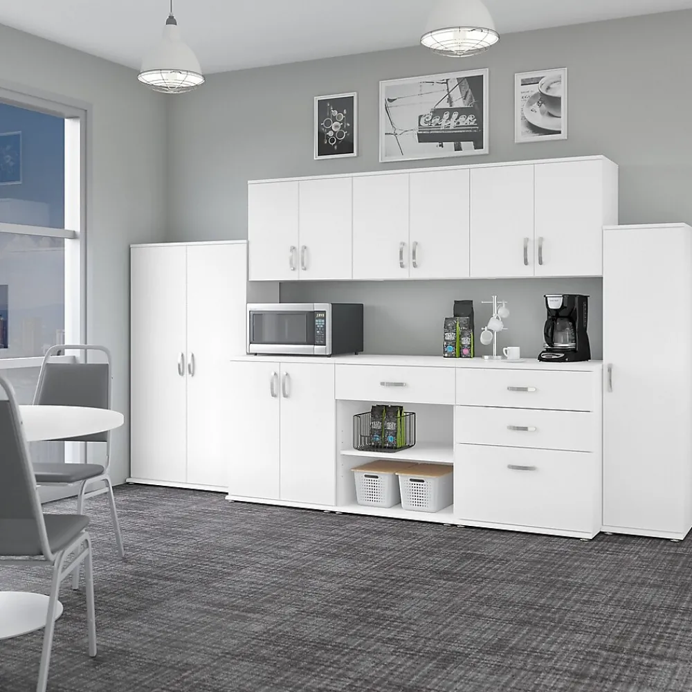 Storage Cabinets*Bush Business Furniture Universal 34" Floor Storage Cabinet with 3 Drawers, White (UNS328WH)