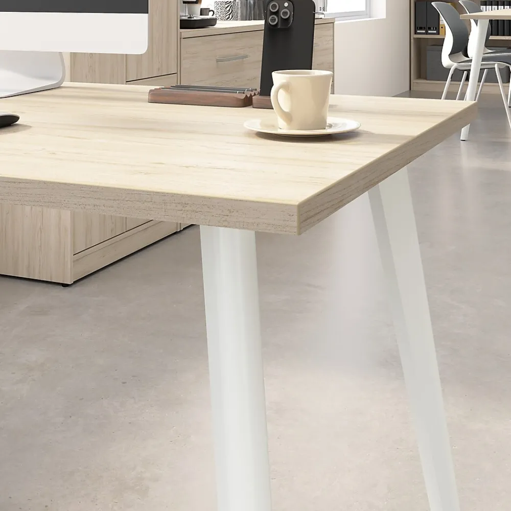 Office Desks*Bush Business Furniture Vista 48"W Computer Desk, Natural Elm (VSD148NE)