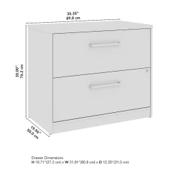 File Cabinets*Bush Business Furniture Vista 2 Drawer File Cabinet, Natural Elm (VSF136NESU)