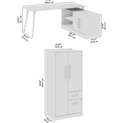 L-Desks*Bush Business Furniture Vista 72
