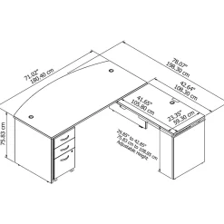 Standing Desks*Bush Business Furniture Westfield 72