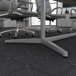 Conference Room Tables*Bush Business Furniture 120W x 48D Boat Shaped Conference Table with Metal Base, (99TBM120PGSVK) Platinum Gray