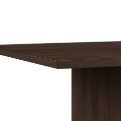 Conference Room Tables*Bush Business Furniture 120W x 48D Boat Shaped Conference Table with Wood Base, Black Walnut (99TB12048BWK)