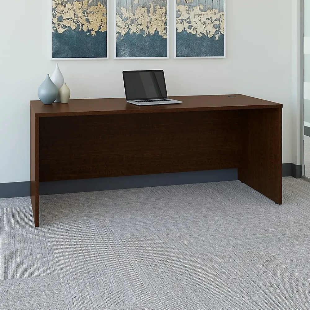 Computer Desks*Bush Business Furniture Westfield 72"W Office Desk, Mocha Cherry (WC12936)