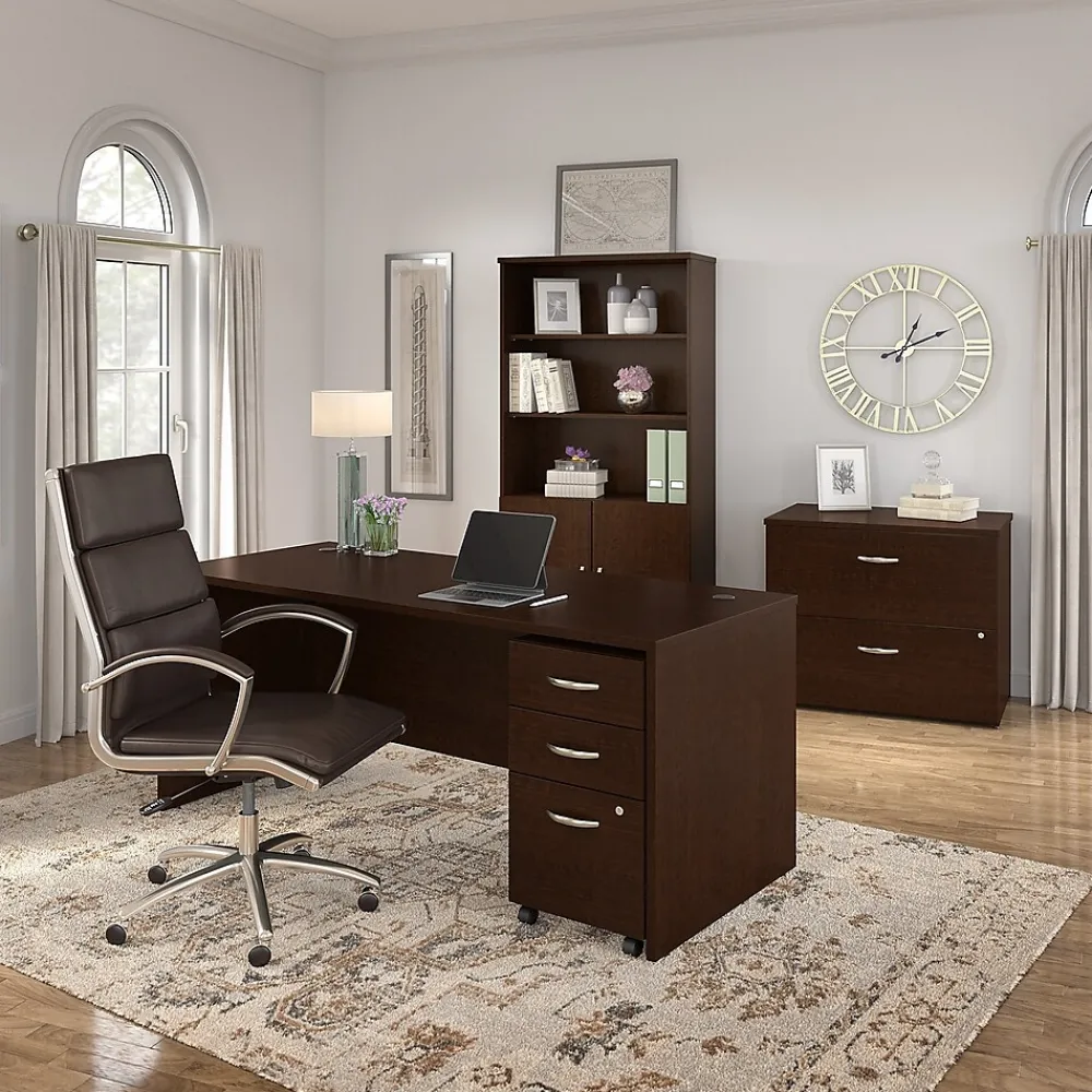 Computer Desks*Bush Business Furniture Westfield 72"W Office Desk, Mocha Cherry (WC12936)