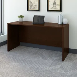 Office Desks*Bush Business Furniture Westfield 60"W Credenza Desk, Mocha Cherry (WC12961)