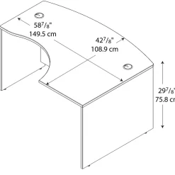 Office Desks*Bush Business Furniture Westfield 60