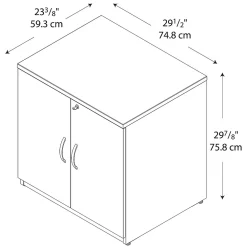 Storage Cabinets*Bush Business Furniture Westfield 30W Storage Cabinet, Hansen Cherry (WC24496A)