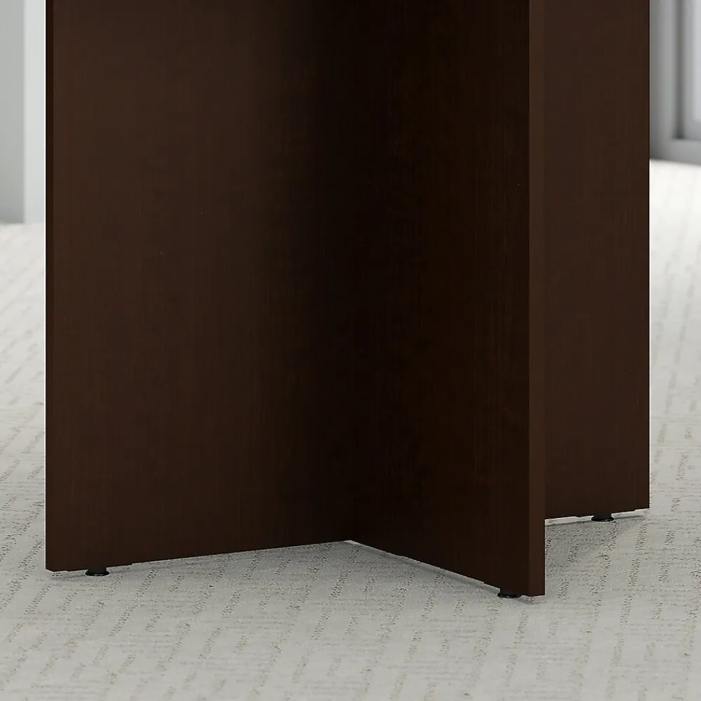 Conference Room Tables*Bush Business Furniture 42W Round Conference Table with Wood Base, (99TB42RMR) Mocha Cherry