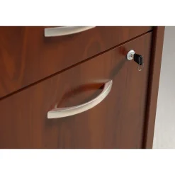 Corner Desks*Bush Business Furniture Westfield Right Handed L Shaped Desk with Mobile File Cabinet, Hansen Cherry (SRC007HCRSU) Hansen Cherry/Graphite