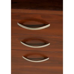 Computer Desks*Bush Business Furniture Westfield 66W x 30D Office Desk with Mobile File Cabinet, (SRC015HCSU) Hansen Cherry