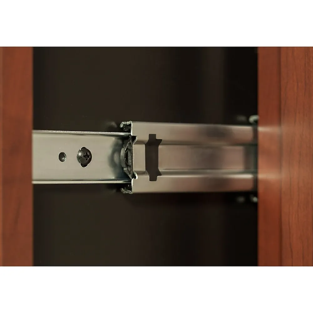 Office Desks*Bush Business Furniture Westfield Bow Front Right Handed U Shaped Desk with Lateral File Cabinet, Hansen Cherry (SRC019HCRSU)