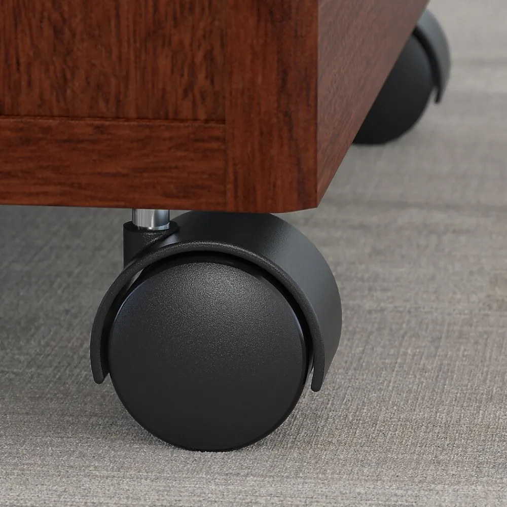 Computer Desks*Bush Business Furniture Westfield 60W x 24D Office Desk with Mobile File Cabinet, (SRC025MASU) Mahogany