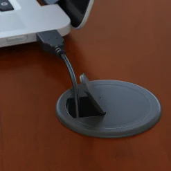 Computer Desks*Bush Business Furniture Westfield 72W x 36D Bow Front U Shaped Desk w/ Mobile File Cabinets, Hansen Cherry (SRC043HCSU)