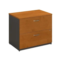 File Cabinets*Bush Business Furniture Westfield Lateral File Cabinet, Natural Cherry (WC72454CSU) Natural Cherry/Graphite Gray