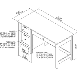 Computer Desks*Bush Furniture Broadview 54