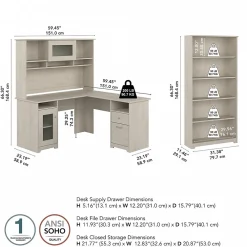 Office Desks*Bush Furniture Cabot 60