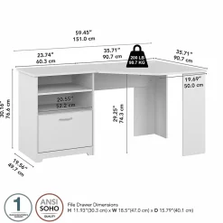 Office Desks*Bush Furniture Cabot 60