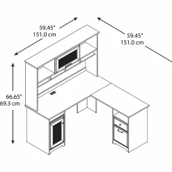 L-Desks*Bush Furniture Cabot 60