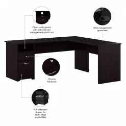 L-Desks*Bush Furniture Cabot 72