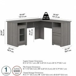 L-Desks*Bush Furniture Cabot 60