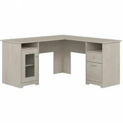 L-Desks*Bush Furniture Cabot 60"W Wood L-Shaped Computer Desk, (WC31130K) Linen White Oak