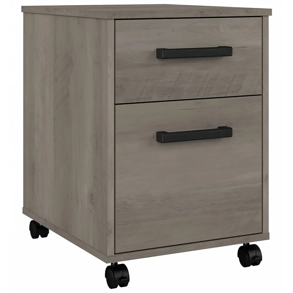 File Cabinets*Bush Furniture City Park 2 Drawer Mobile File Cabinet, (CPF116DG-03) Driftwood Gray