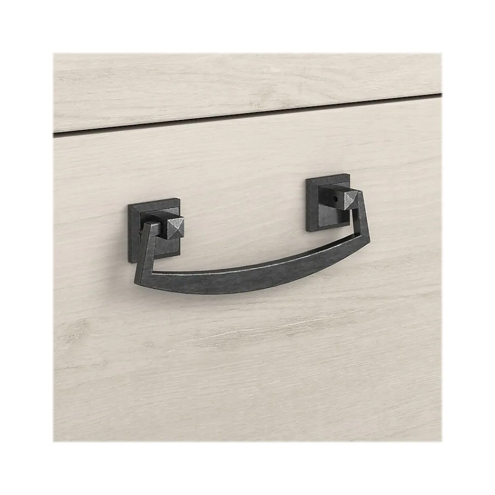 File Cabinets*Bush Furniture Homestead 2-Drawer Lateral File Cabinet, Letter/Legal Size, Lockable, Linen White Oak (HOF129LW-03)