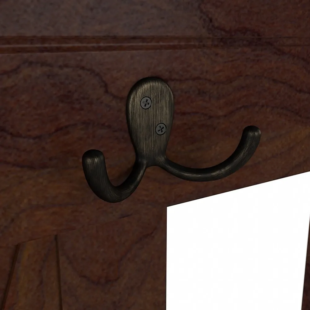 Storage Cabinets*Bush Furniture Key West 66" Hall Tree with Shoe Storage Bench, Bing Cherry (KWS166BC-03)