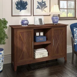 Storage Cabinets*Bush Furniture Key West 30" Accent Cabinet with Doors and 4 Shelves, (KWS146BC-03) Bing Cherry