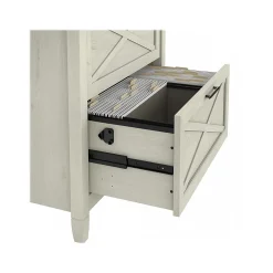 File Cabinets*Bush Furniture Key West 2-Drawer Lateral File Cabinet, Letter/Legal, Linen White Oak, 30